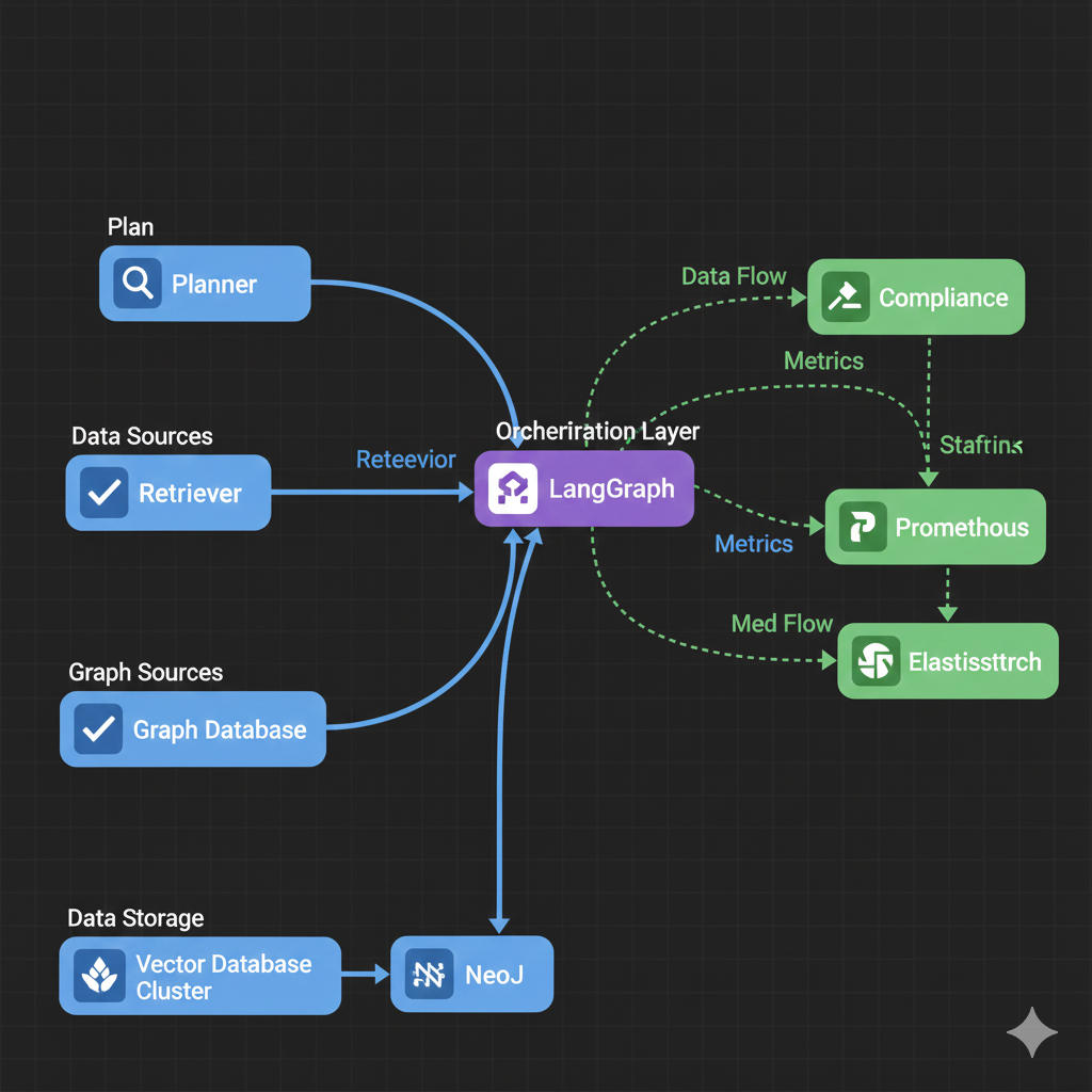 infrastructure components for Agentic RAG.png